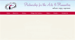 Desktop Screenshot of partnershipforarts.org